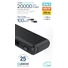 Kép 1/10 - Platinet Polymer Power Bank külső akkumulátor 65W PD QC 2x USB-C LED kijelzővel 20000mAh - fekete