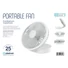Kép 5/5 - PLATINET tölthető asztali ventilátor  2x1200mAh