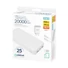 Kép 1/4 - Platinet 3 az 1-ben power bank szett 20000mAh PD 20W töltővel és USB-C kábellel - fehér