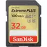 Kép 2/2 - SANDISK Extreme Plus SDHC 32GB CL10 UHS-I U3 V30 (100/60 MB/s)