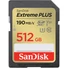 Kép 2/2 - Sandisk Extreme Plus SDXC 512GB CL10 UHS-I U3 V30 (190/130 MB/s)