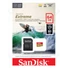 Kép 1/2 - SanDisk Extreme microSDXC memóriakártya 64GB U3 V30 adapterrel 170/80 MB/s