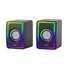 Kép 1/4 - Omega 2.0 hangszóró 6W RGB USB és 3,5 mm jack - fekete