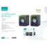 Kép 4/4 - Omega Hangszóró 2.0 6W RGB USB és 3,5 mm jack 