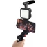 Kép 5/11 - Vlogging készlet 4in1 - mikrofon, LED lámpa, tripod, telefontartó