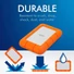 Kép 4/5 - LACIE RUGGED Mini Külső HDD 1TB USB 3.0 Narancssárga