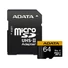 Kép 4/5 - ADATA PREMIER ONE MICRO SDXC + ADAPTER 64GB CL10 UHS-II U3 V90 (275 MB/s olvasási sebesség)