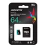 Kép 1/3 - Adata Premier Pro 64GB Micro SDXC [100/80MBps] Adapter