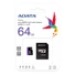 Kép 1/3 - Adata Premier 64GB Micro SDXC Memóriakártya Class 10 + Adapter (AUSDX64GUICL10-RA1) - AUSDX64GUICL10_RA1