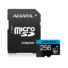 Kép 2/3 - ADATA PREMIER MICRO SDXC + ADAPTER 256GB CL10 UHS-I U1 V10 A1 (100 MB/s olvasási sebesség)