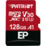 Kép 2/4 - PATRIOT EP SERIES MICRO SDXC + ADAPTER 128GB CL10 UHS-I U3 A1 V30 (100 MB/s olvasási sebesség)