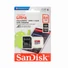 Kép 1/4 - SDSQUA4-064G-GN6MA SANDISK ULTRA MICRO SDXC + ADAPTER 64GB CL10 UHS-I U1 A1 (120 MB/s olvasási sebesség)
