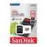 Kép 1/6 - SANDISK ULTRA MICRO SDXC + ADAPTER 200GB CL10 UHS-I U1 A1 (100 MB/s olvasási sebesség)