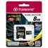 Kép 1/3 - Transcend 8GB Micro SDHC Memóriakártya Cl10 UHS-I 600X - TS8GUSDHC10U1