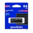Kép 1/2 - GOODRAM UME3 PENDRIVE 64GB USB 3.0 Fekete