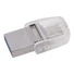 Kép 3/4 - KINGSTON DATA TRAVELER MICRODUO 3C PENDRIVE 128GB USB 3.2 + Type-C OTG Fekete
