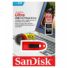 Kép 1/3 - SANDISK CRUZER ULTRA Pendrive 64GB USB 3.0 Piros