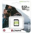 Kép 1/6 - SDS2/512GB KINGSTON CANVAS SELECT PLUS SDXC 512GB CL10 UHS-I U3 V30 (100 MB/s olvasási sebesség)