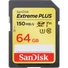 Kép 3/3 - SANDISK EXTREME PLUS SDXC 64GB CL10 UHS-I U3 V30 (150 MB/s olvasási sebesség)