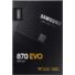 Kép 1/8 - MZ-77E500B/EU  Samsung 870 EVO 500GB SSD Meghajtó [2.5&quot;/SATA3]