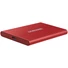 Kép 5/9 - SAMSUNG T7 Külső SSD 500GB USB 3.2 Gen.2 Type-C Piros
