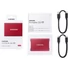 Kép 6/9 - SAMSUNG T7 Külső SSD 500GB USB 3.2 Gen.2 Type-C Piros