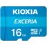 Kép 2/3 - KIOXIA EXCERIA  M203 MICRO SDHC + ADAPTER 16GB CL10 UHS-I U1 (100 MB/s olvasási sebesség)