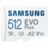 Kép 2/3 - SAMSUNG EVO PLUS MICRO SDXC + ADAPTER 512GB CL10 UHS-I (130 MB/s olvasási sebesség)