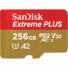 Kép 3/3 - SanDisk Extreme Plus 256GB Micro SDXC U3 V30 (200/140 MB/s) + Adapter