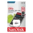 Kép 1/2 - SDSQUNR-064G-GN3MN SANDISK Ultra 64GB microSDXC memóriakártya 100MB/s Class 10 UHS-I 