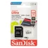 Kép 1/4 - SanDisk Ultra microSDXC memóriakártya adapterrel 128GB Class 10 UHS-I 100MB/s