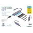Kép 5/5 - Platinet USB-C - 4× USB-A 3.2 Gen1 + 1× USB-C PD 100W hub, 5 az 1-ben, alumínium