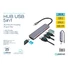 Kép 5/5 - Platinet USB-C 5 az 1-ben HUB, 2× USB-A 3.2 Gen2 + 2× USB-C 3.2 Gen2 + 1× USB-C PD 100W, alumínium
