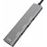 Kép 2/5 - Platinet USB-C - 4× USB-A 3.2 Gen1 HUB, 5 Gbps, 100W PD, alumínium