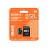 Kép 1/3 - ADATA Premier PRO micro SDXC memóriakártya + adapter 256GB CL10 UHS-I U3 V30 A2 (100/80 MB/s) - fekete-kék