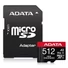 Kép 2/3 - Adata High Endurance micro SDXC + adapter 512GB CL10 UHS-I U3 V30S A2 (100/85 MB/s)