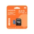 Kép 1/3 - ADATA Premier Micro SDXC memóriakártya adapterrel 512GB Class 10 UHS-I U1 V10 A1 - fekete-kék