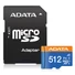 Kép 2/3 - ADATA Premier Micro SDXC memóriakártya adapterrel 512GB Class 10 UHS-I U1 V10 A1 - fekete-kék