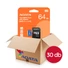 Kép 1/4 - ADATA Premier microSDXC memóriakártya 64GB Class 10 UHS-I U1 V10 A1 adapterrel - 30 db csomag
