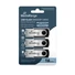 Kép 1/3 - MediaRange MR910 pendrive 16GB USB 2.0 3 darabos csomag - ezüst/fekete