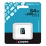 Kép 1/3 - Kingston Canvas Go! Plus microSDXC 64GB UHS-I A2 U3 Class 10 (200/160 MB/s) - fekete (SDCG4/64GBSP)