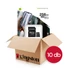Kép 1/4 - Kingston Canvas Select Plus microSDXC memóriakártya 256GB adapterrel 10db-os csomag (100 MB/s olvasási sebesség)