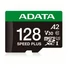 Kép 3/6 - Adata Speed Plus micro SDXC + adapter 128GB CL10 UHS-I U3 V30 A2 (180/160 MB/s)