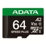 Kép 3/3 - Adata Speed Plus micro SDXC + adapter 64GB CL10 UHS-I U3 V30 A2 (160/140 MB/s)