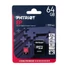 Kép 1/5 - PATRIOT EP SERIES MICRO SDXC + ADAPTER 64GB CL10 UHS-I U3 A1 V30 (100/80 MB/s)